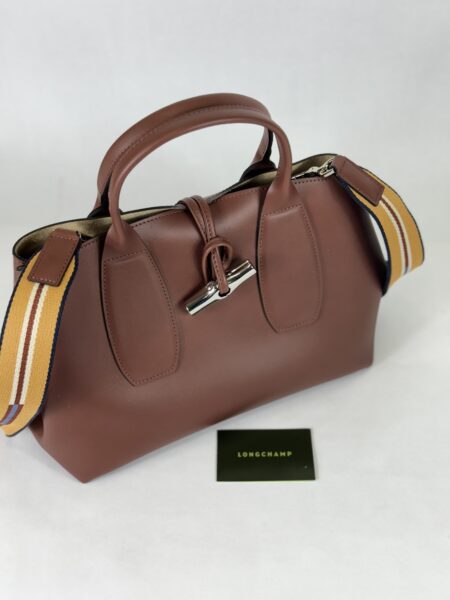 Tasche Longchamp Le Roseau, Leder, braun