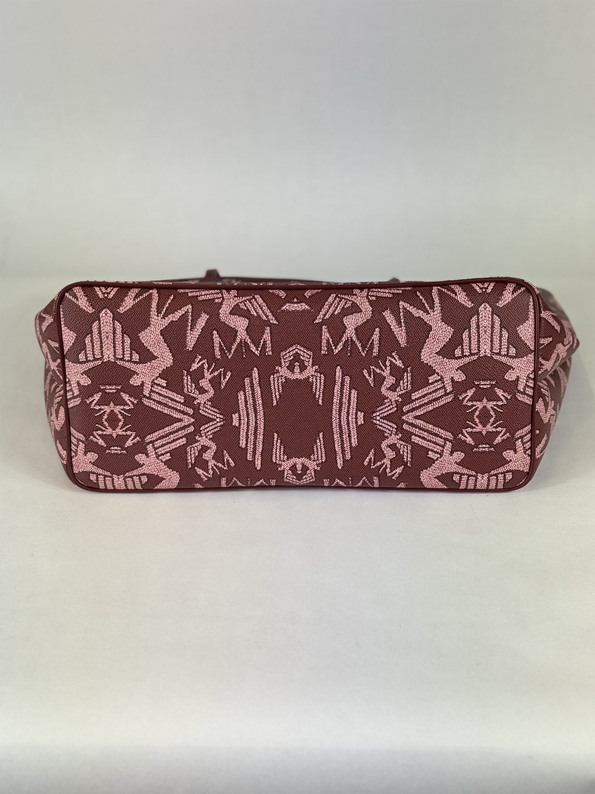 Tasche Shopper Maison Mollerus Bern, Maze Bubble / Antik, Canvas / Leder