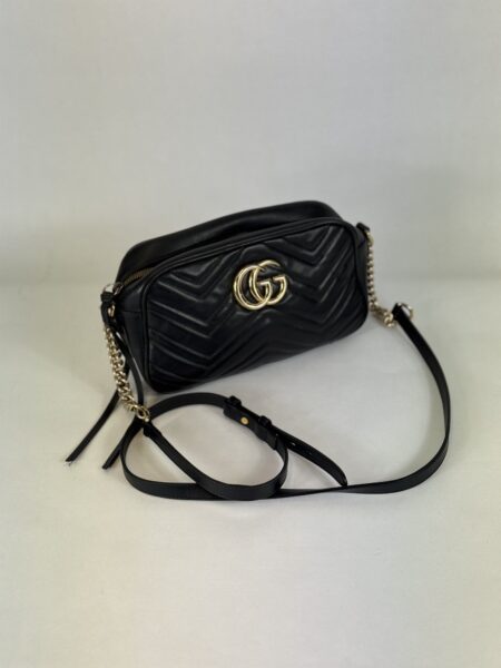 Tasche Gucci GG Marmont Small Camera Bag, Leder, schwarz